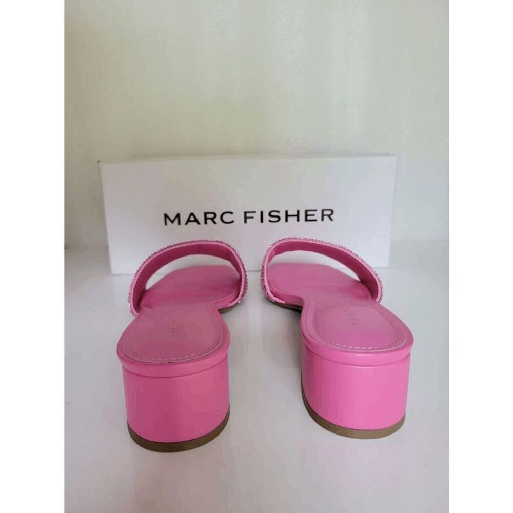 Marc Fisher Pink Embellished Slide Sandals - Picture 4 of 15